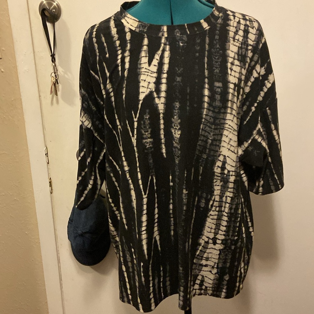 I Believe soft 2-piece set w/short brown tie-dye, I Believe Med